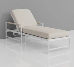 Halen Metal Outdoor Single Chaise Lounge