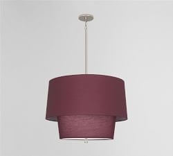 Milton Tiered Drum Shade Pendant (24&quot;)