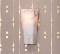 Tamer Alabaster Hexagon Sconce (14'')