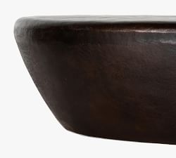 Afton 47&quot; Metal Oval Outdoor Coffee Table