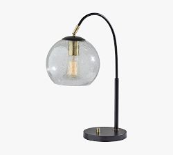 Ellison Textured Glass Globe Table Lamp (22&quot;)