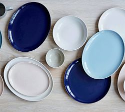 Shell Bisque Large Oval Platter