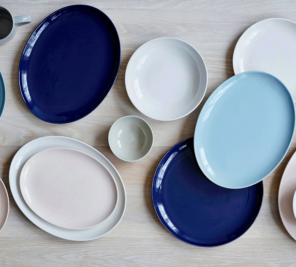Shell Bisque Large Oval Platter