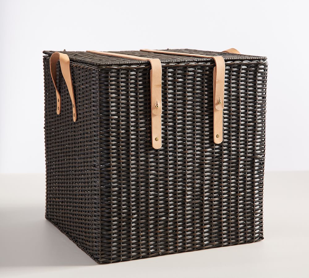 Austin Woven Chest - Distressed Black