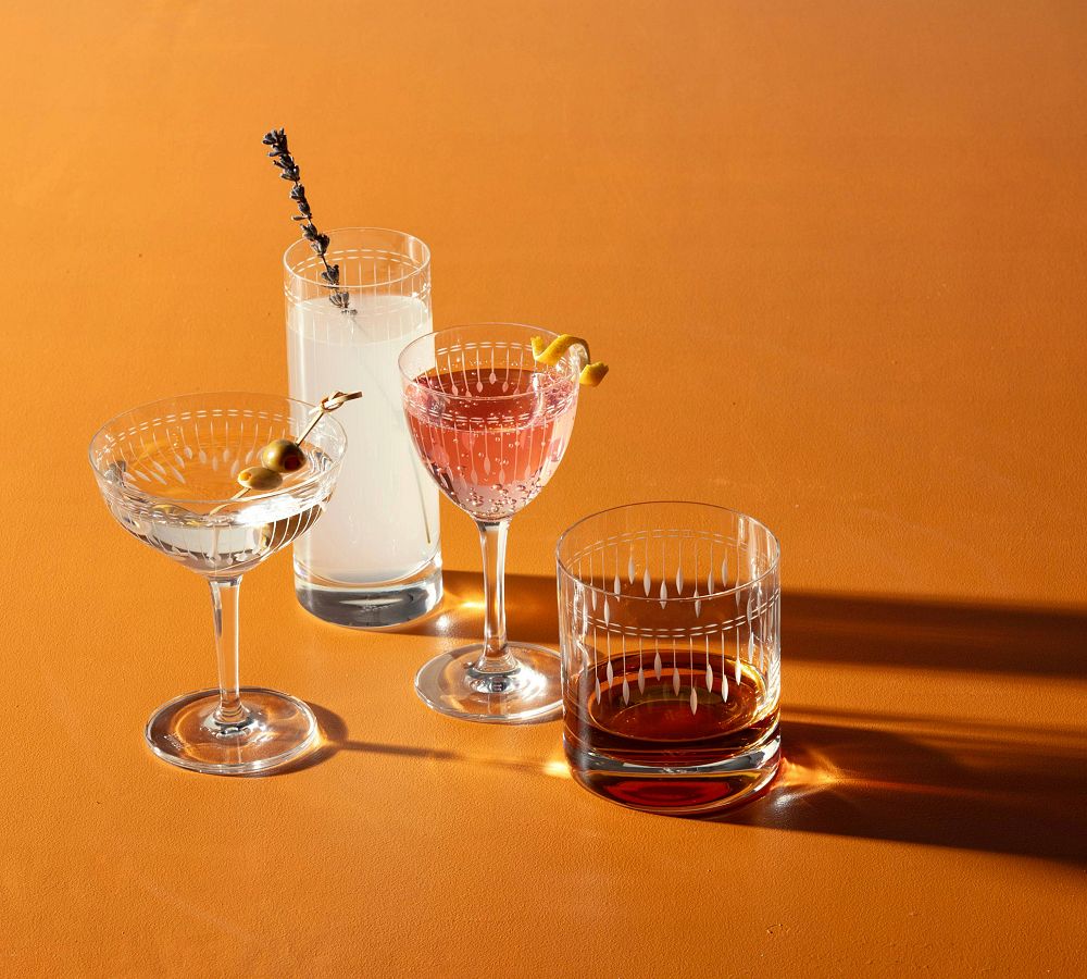 Vanity Glassware Collection, Sets of 6