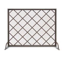Iron Weave Single Panel Firescreen