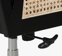 Lisbon Cane Swivel Desk Armchair