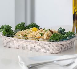 Tava Handwoven Rattan Rectangular Baker