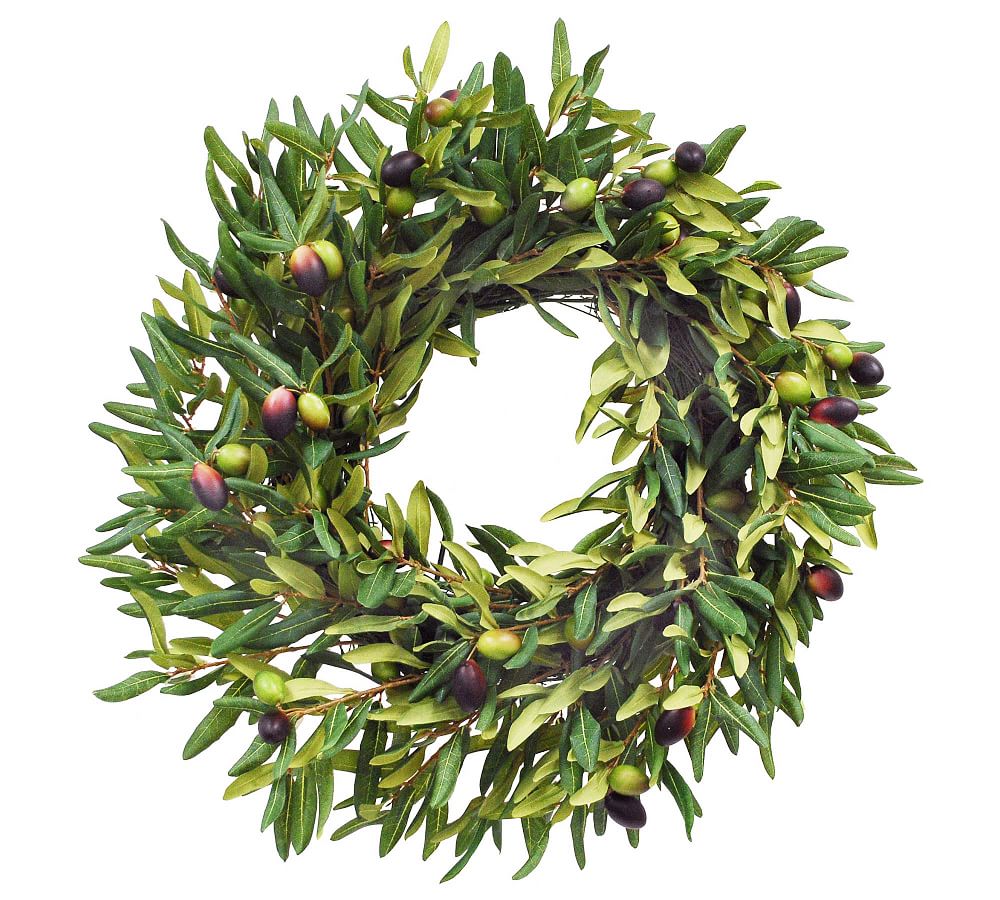 Faux Olive Wreath