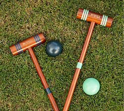 Wood Lawn Croquet Set