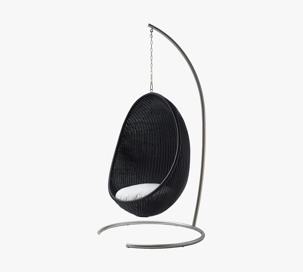 Nanna Ditzel Alu-Rattan Hanging Outdoor Egg Chair