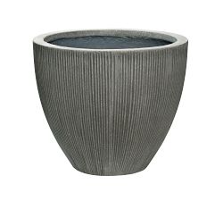 Ridged Short Tapered Cylinder Ficonstone Planters