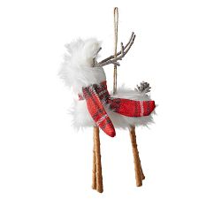 Mongolian Fur Reindeer Ornament