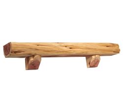 Solid Cedar Fireplace Mantel