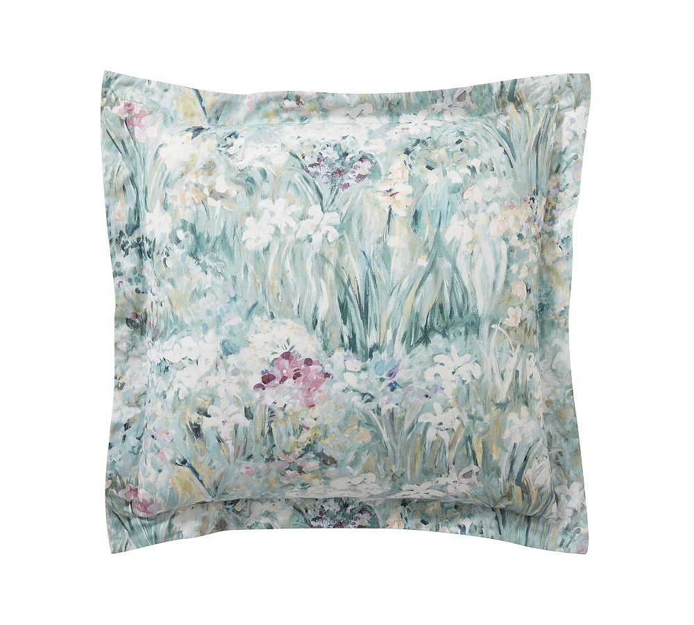 Giverny Fleur Organic Percale Sham- Euro set of 2