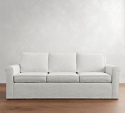 Cameron Roll Arm Slipcovered Sofa (63&quot;&ndash;98&quot;)