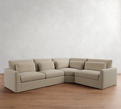 Westwood Fin Arm Deep Seat 3-Piece Wedge Sectional (133&quot;)