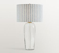 Carter Glass Table Lamp with Mark D. Sikes Pixie Shade (29&quot;)