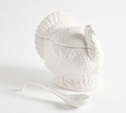 Figural Turkey Stoneware Tureen