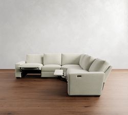 Big Sur Square Arm Power Reclining L-Shaped Sectional (121&quot;-133&quot;)