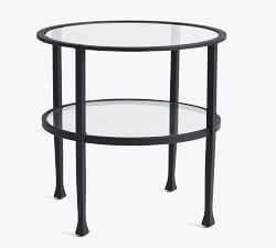 Tanner Round Glass End Table (24&quot;)