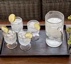 Hammered Outdoor Goblets