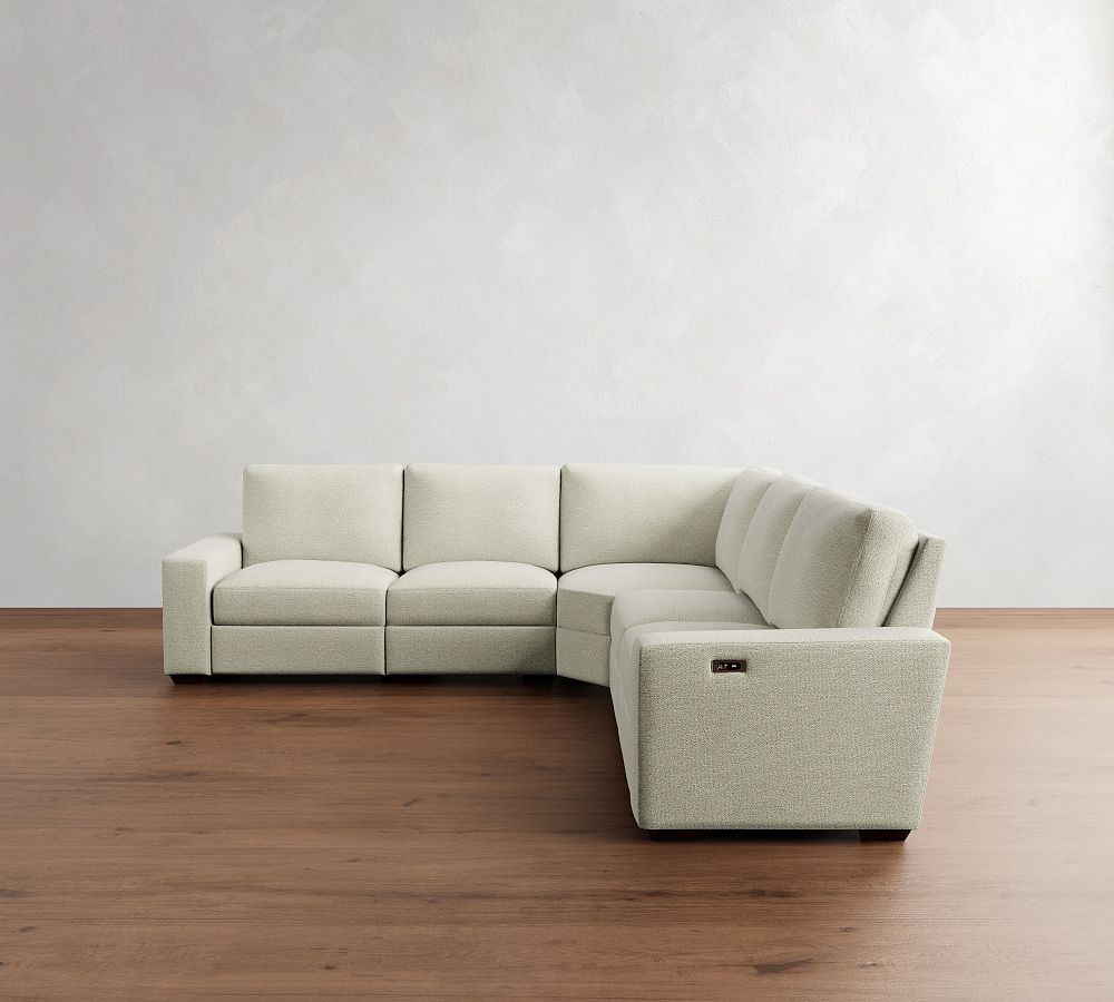 Big Sur Square Arm Power Reclining L-Shaped Sectional (121&quot;-133&quot;)
