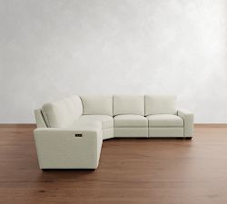Big Sur Square Arm Power Reclining L-Shaped Sectional (121&quot;-133&quot;)