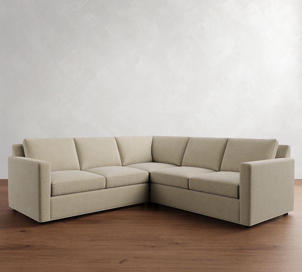 Sanford Square Arm 3-Piece L-Shaped Sectional (94&quot;)