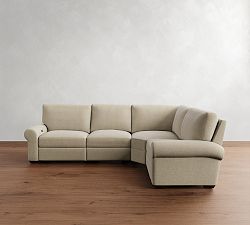 Big Sur Roll Arm Reversible Power Reclining Sectional (122&quot;-134&quot;)