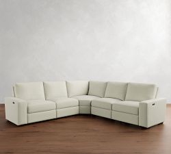 Big Sur Square Arm Power Reclining L-Shaped Sectional (121&quot;-133&quot;)