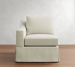 Build Your Own York Slope Arm Slipcovered Sectional