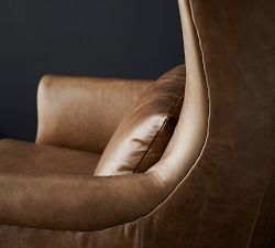 Champlain Roll Arm Leather Chair