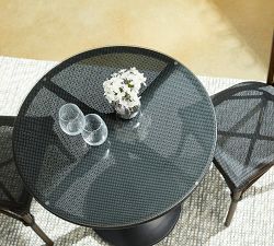 Celano Round Glass Top Pedestal Bistro Table (29&quot;)