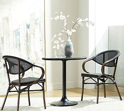 Celano Round Glass Top Pedestal Bistro Table (29&quot;)