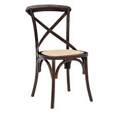 Elsinore Cane X-Back Dining Chair, Set Of 2