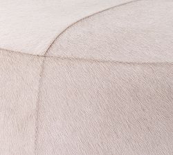 Kensy Hair on Hide Pouf (18.5&quot;)