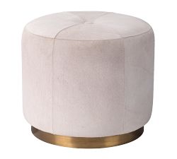 Kensy Hair on Hide Pouf (18.5&quot;)
