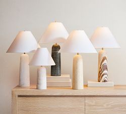 Marlo Marble Table Lamp (19&quot;-26&quot;)