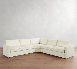 Westwood Slim Arm Flange Edge 3-Piece L-Shaped Wedge Sectional (125&quot;)