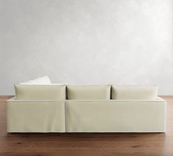Westwood Slim Arm Flange Edge 3-Piece L-Shaped Wedge Sectional (125&quot;)