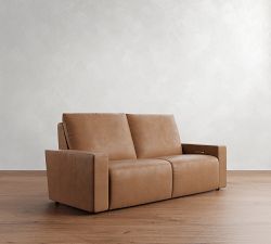 Larkspur Leather Power Reclining Sofa - Storage Available (86&quot;)