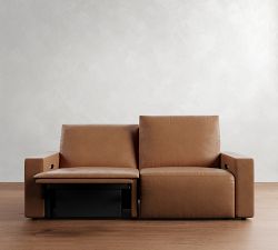 Larkspur Leather Power Reclining Sofa - Storage Available (86&quot;)