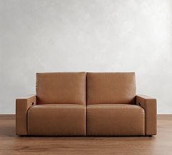 Larkspur Leather Power Reclining Sofa - Storage Available (86&quot;)