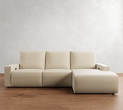 Larkspur Power Reclining Chaise Sectional - Storage Available (114&quot;-127&quot;)