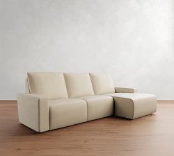 Larkspur Power Reclining Chaise Sectional - Storage Available (114&quot;-127&quot;)