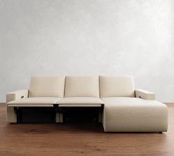 Larkspur Power Reclining Chaise Sectional - Storage Available (114&quot;-127&quot;)