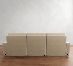 Larkspur Power Reclining Chaise Sectional - Storage Available (114&quot;-127&quot;)