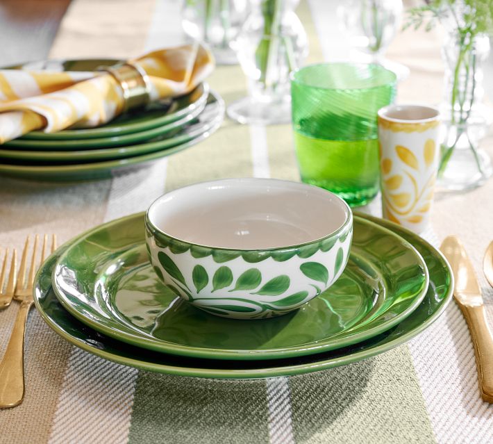 Puebla 16 Piece Dinnerware Set Pottery Barn