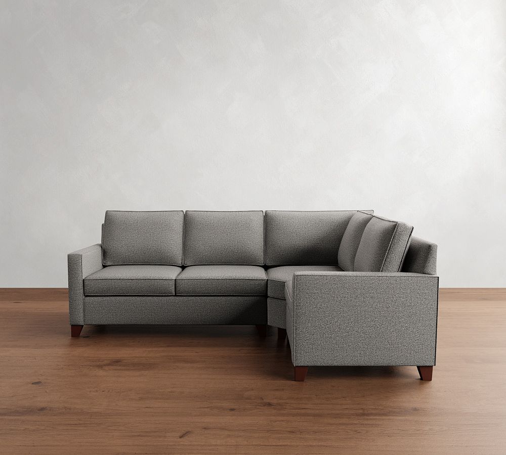 Cameron Square Arm 3-Piece Wedge Sectional (108&quot;)